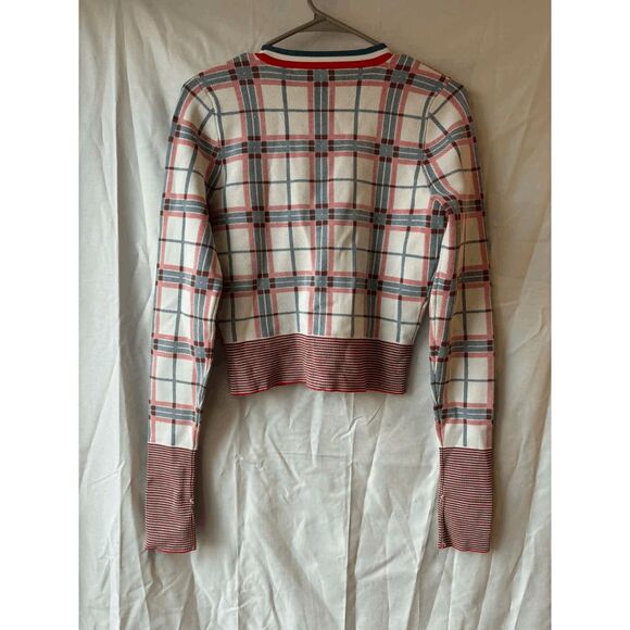 Veronica Beard Merle Plaid Jacquard Cardigan Womens Size Small - Picture 2 of 3